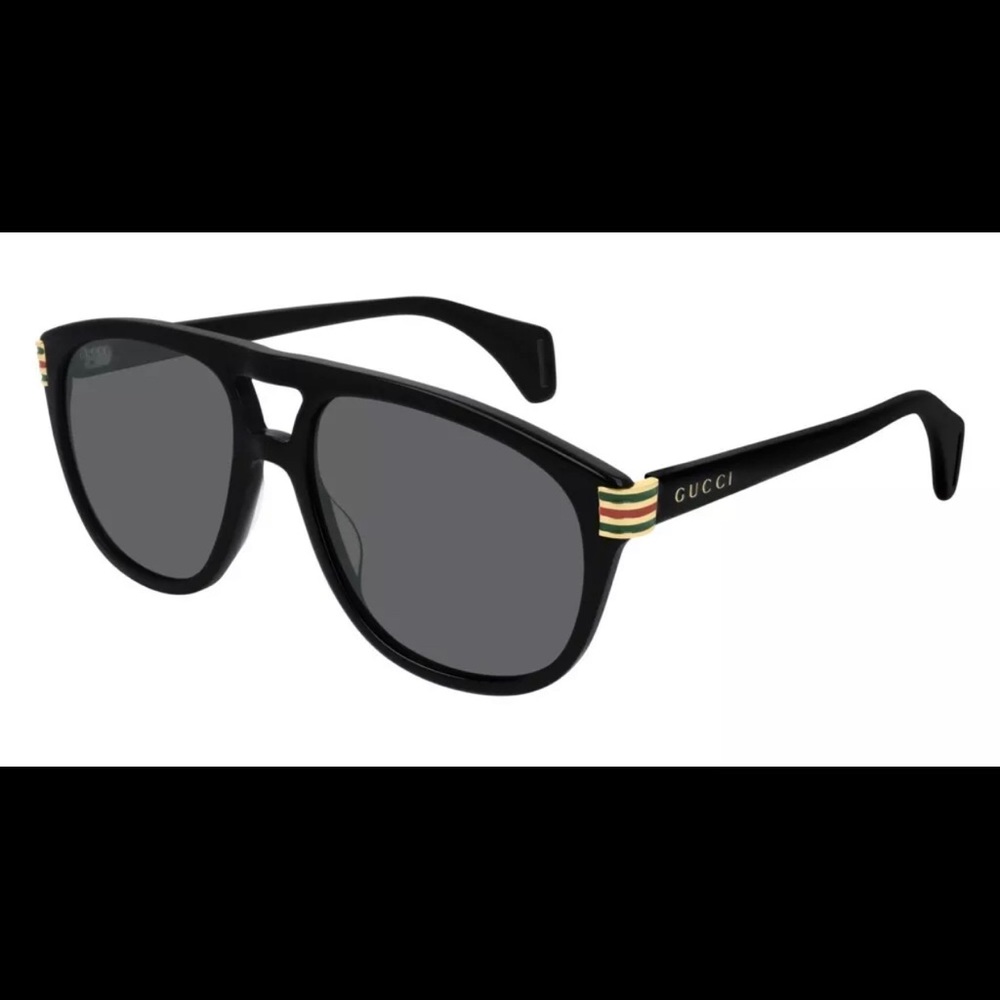 Gucci GG 0525S Sunglasses 002 Black 100% AUTHENTIC